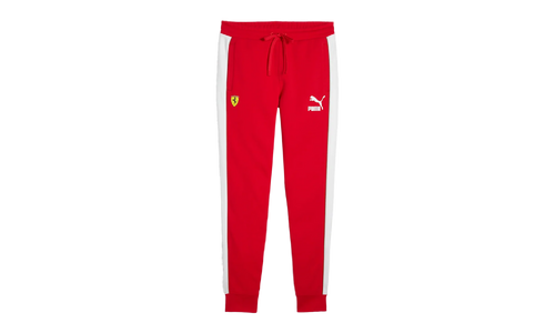SCUDERIA FERRARI RACE ICONIC T7 TRACK PANTS "Rosso Corsa" 625199 02