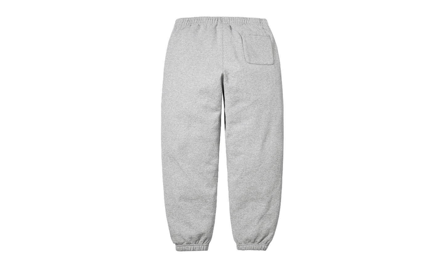 Satin Appliqué Sweatpant "SS26 - Grey" SU27514
