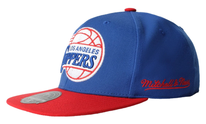 NBA Hardwood Classics Core Side Fitted Cap "Los Angeles Clippers - Royal Red" 6HSFDX21137 LACRYRD