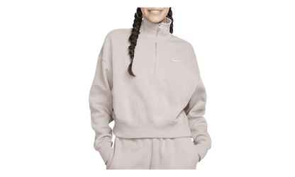 Sportswear Phoenix Fleece Oversized 1/2 Zip Sweatshirt WMNS "Diffused Taupe / Sail" DQ5767 272