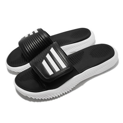 Alpha BOUNCE Slide Black White Men Sports Sandals Slippers