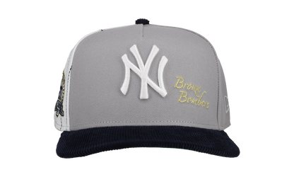 9FIFTY New York Yankees 27x World Series Champs Pinstripe A Frame Snapback Hat "Grey / White / Black" NE270