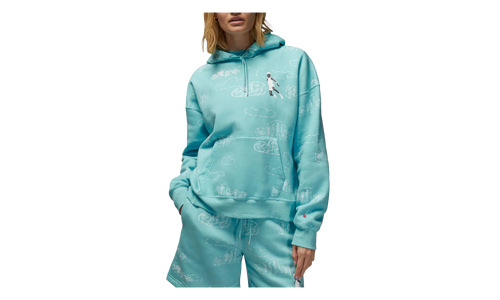 Jordan Artist Series by Parker Duncan Hoodie WMNS "Dark Powder Blue" DZ3381 464