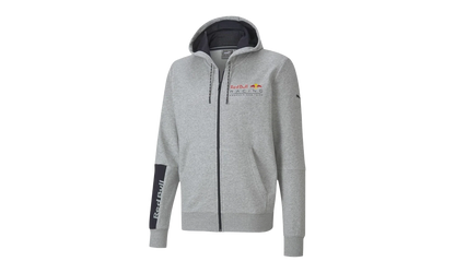 Red Bull Racing Logo Hooded Sweat Jacket "Light Gray Heather" 763009 02