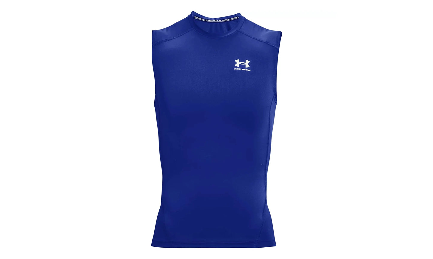 HeatGear Compression Sleeveless "Royal / White" 1361522 400