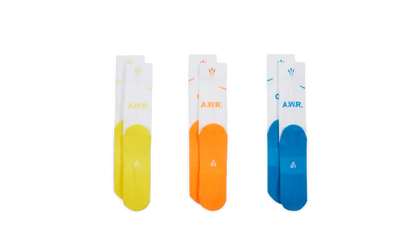 RUNNING CREW SOCKS 3-PACK "White / Blue / Yellow / Orange" DD9240 910