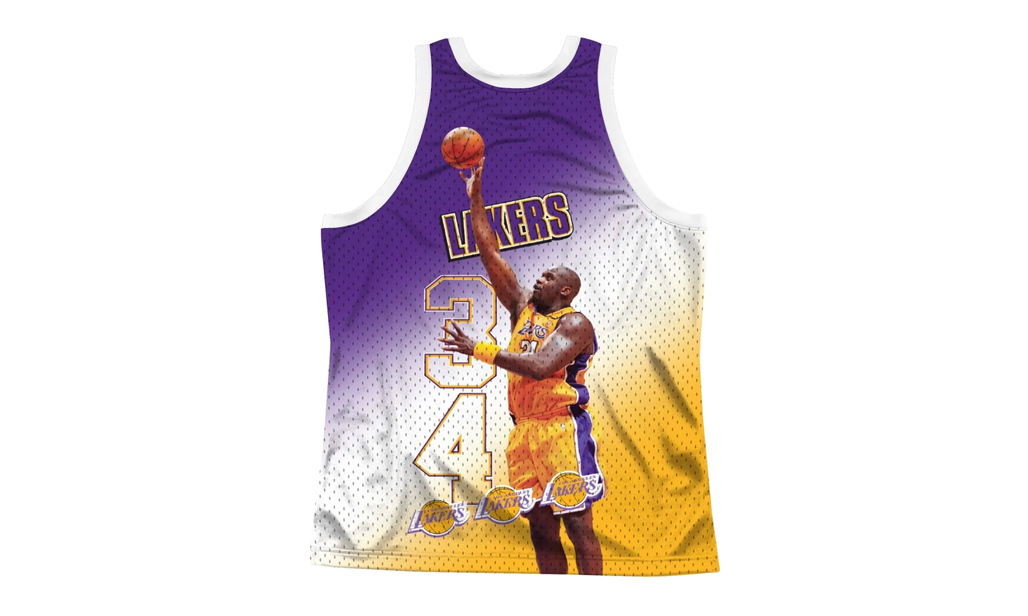NBA Behind The Back Jersey "Los Angeles Lakers Shaq" MSTKMI19002 LALWHITSON