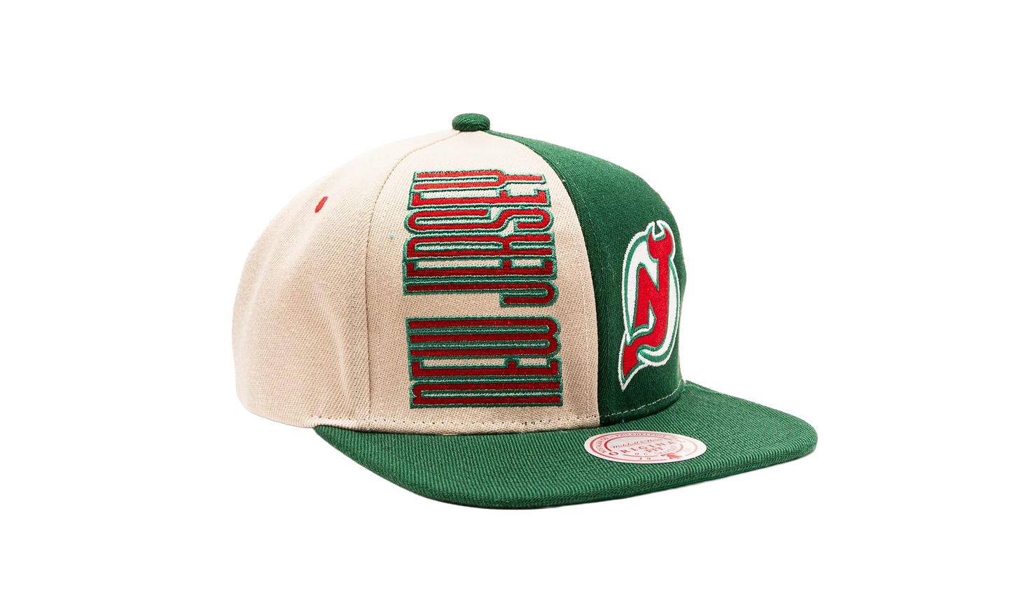 NHL Pop Panel Snapback Cap "New Jersey Devils - Off White" HHSS5371 NJDYYPPPOFWH