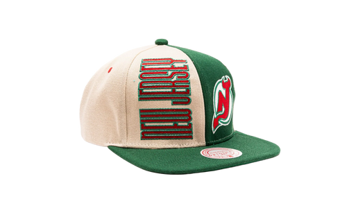 NHL Pop Panel Snapback Cap "New Jersey Devils - Off White" HHSS5371 NJDYYPPPOFWH