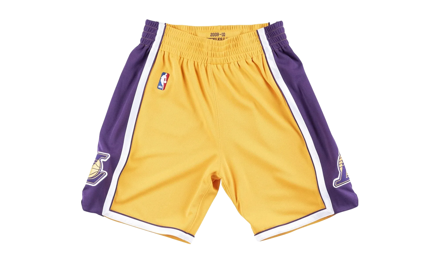 NBA Swingman Basketball Shorts "2009-10 Los Angeles Lakers - Gold" LALLTGD09