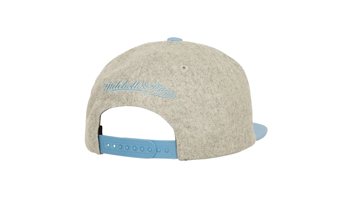 NCAA Tailsweep 2.0 Melton Snapback Cap "North Carolina Tar Heels - Grey" HHSS7437 UNCYYPPPGREY