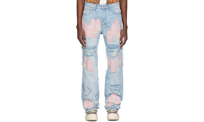 Who Decides War Jeans "Blue Easter Pink" 251389M186006