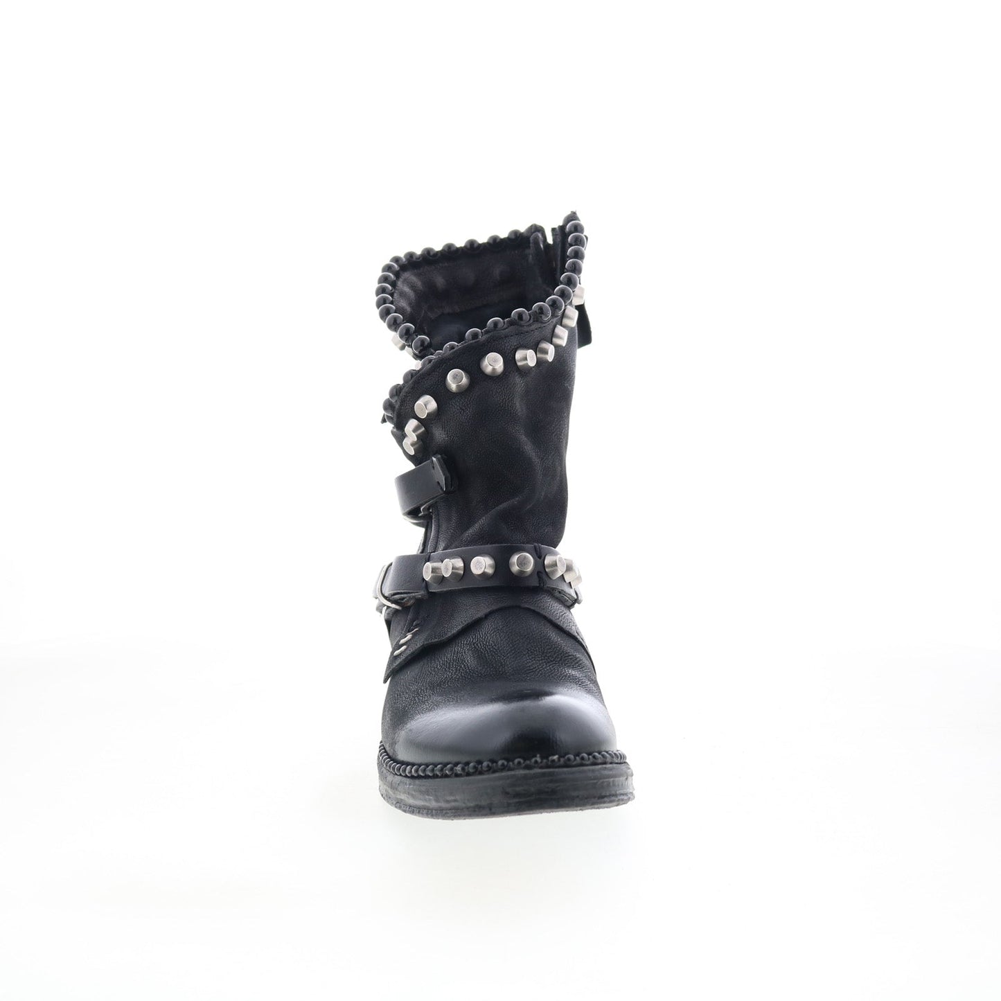 Vianne 250202-102-6002 Womens Black Leather Ankle & Booties Boots
