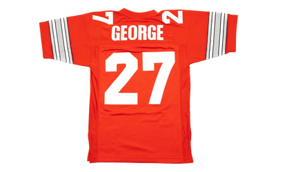 NCAA Eddie George Dark Football Jersey "1995 Ohio State - University Red" LGJY3234 OST95EGRUNRD