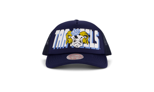 NCAA Billboard Trucker Snapback Cap "North Carolina Tar Heels - Navy" HHSS5346 UNCYYPPPNAVY