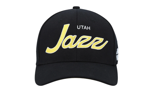 NBA Team Script 2.0 Stretch Snapback Cap "Utah Jazz - Black / Yellow" HHSS3281 UJAYYPPPBKYW