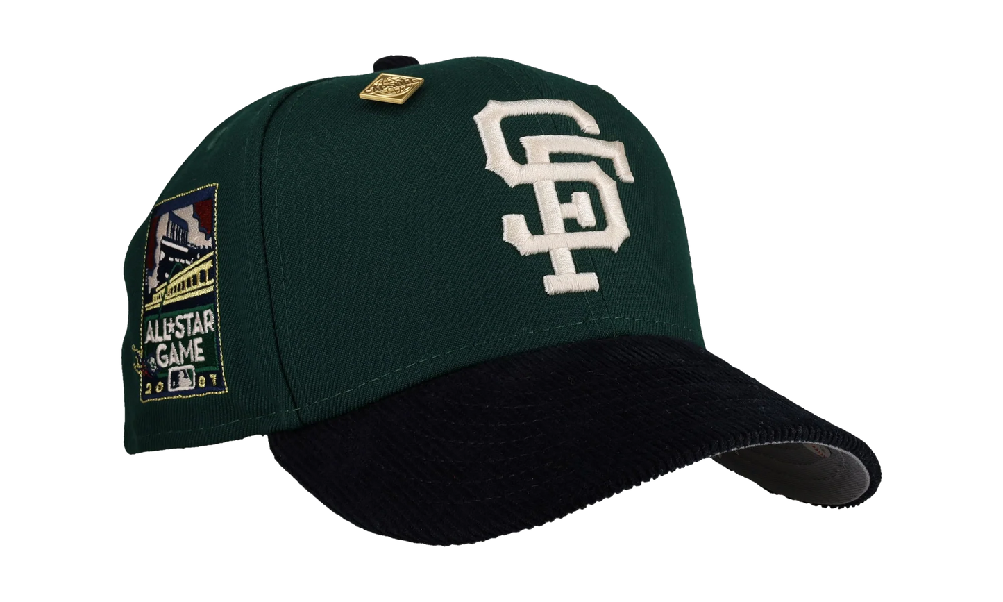 59FIFTY San Francisco Giants 2007 All Star Game Fitted Hat "Green / Navy Corduroy" NE433