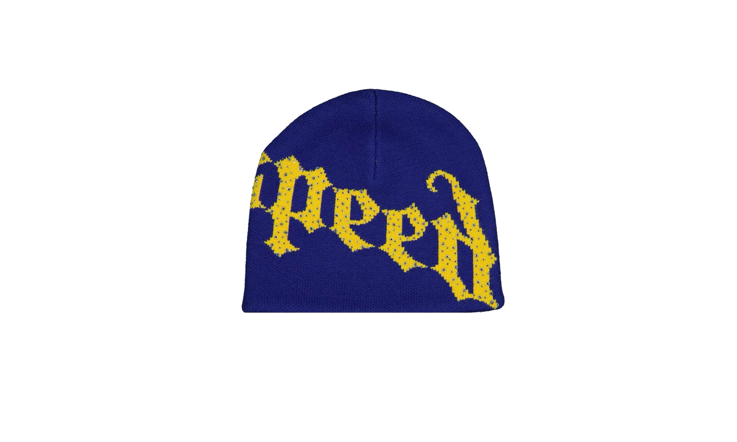 OG Logo Studded Beanie "Blue / Yellow" ZD8ISH5W