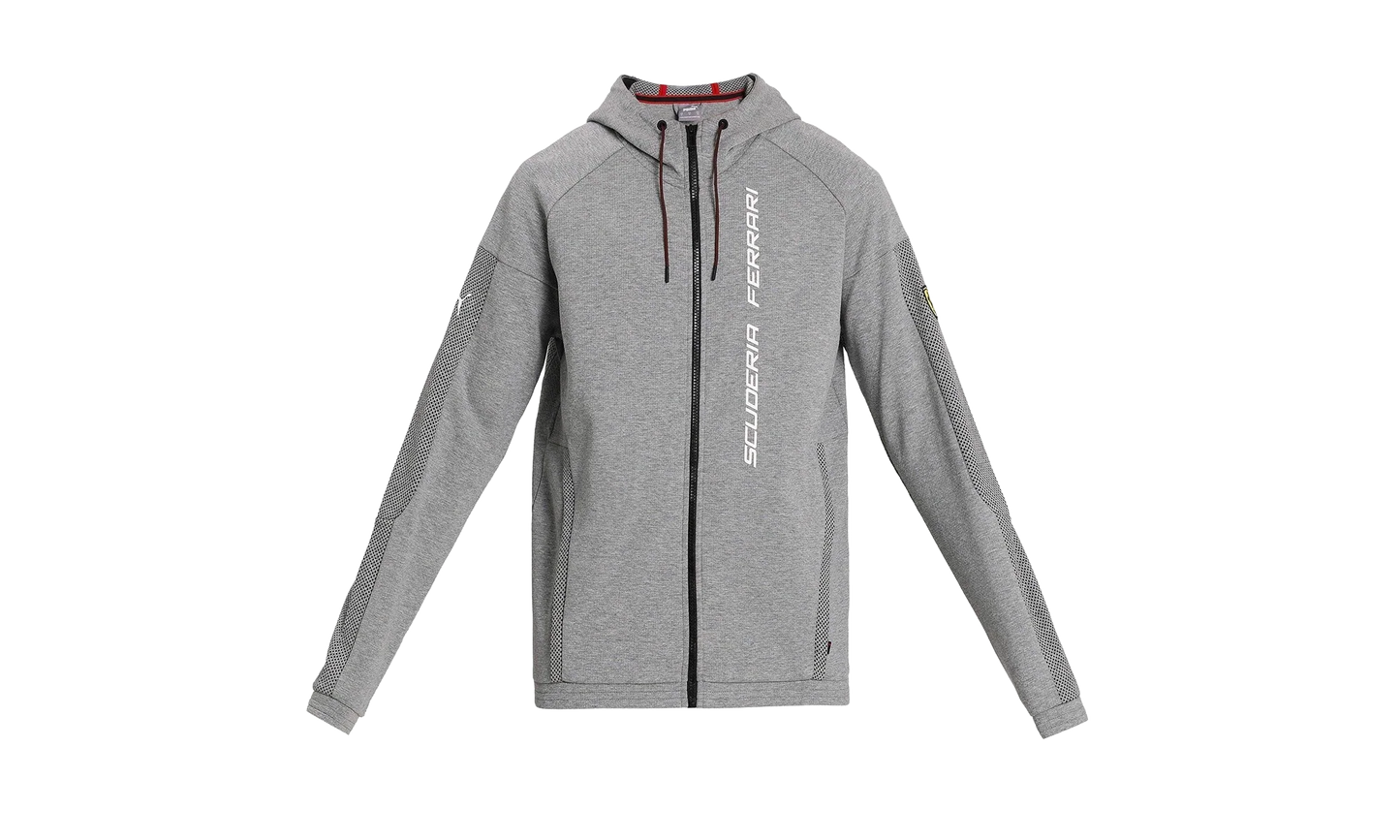 Scuderia Ferrari Race Hooded Sweat Jacket "Medium Gray Heather" 597951 03