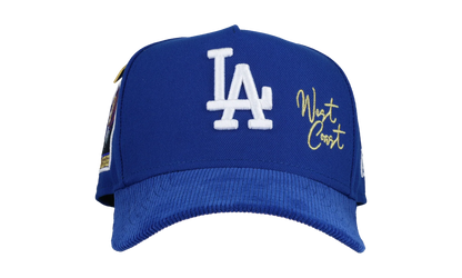 9FIFTY Los Angeles Dodgers Tokyo Series A Frame Snapback Hat "Royal Blue - Corduroy Visor" NE161