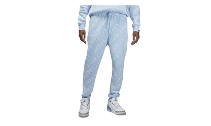 Air Jordan Fleece Pants All Over Print Joggers "Ice Blue" DV7646 485