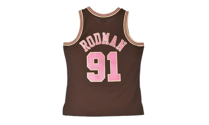 Brown Sugar Bacon Dennis Rodman Swingman Jersey "1997 Chicago Bulls - Brown" TFSM6695 CBU97DRDBROW