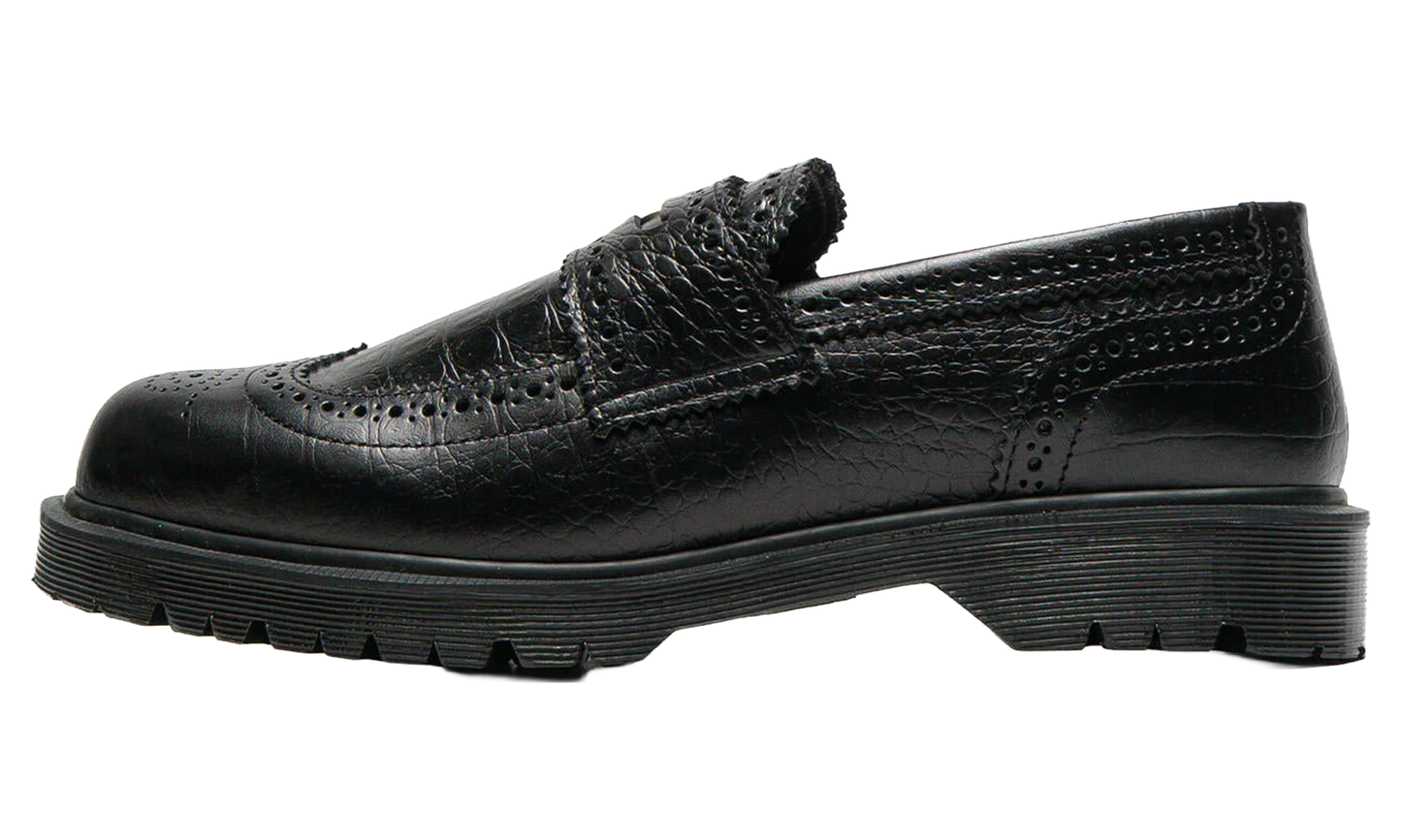 Croc Emboss 3989 Loafer "Black Analine" 41758001