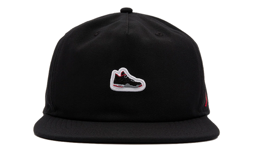 Jordan Pro Unstructured AJ4 Patch Hat "Black / University Red" IM5688 010