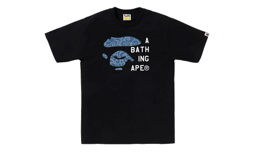 Japanese Cloud Camo Face Tag Tee "Black" 1L80 110 046 BLK