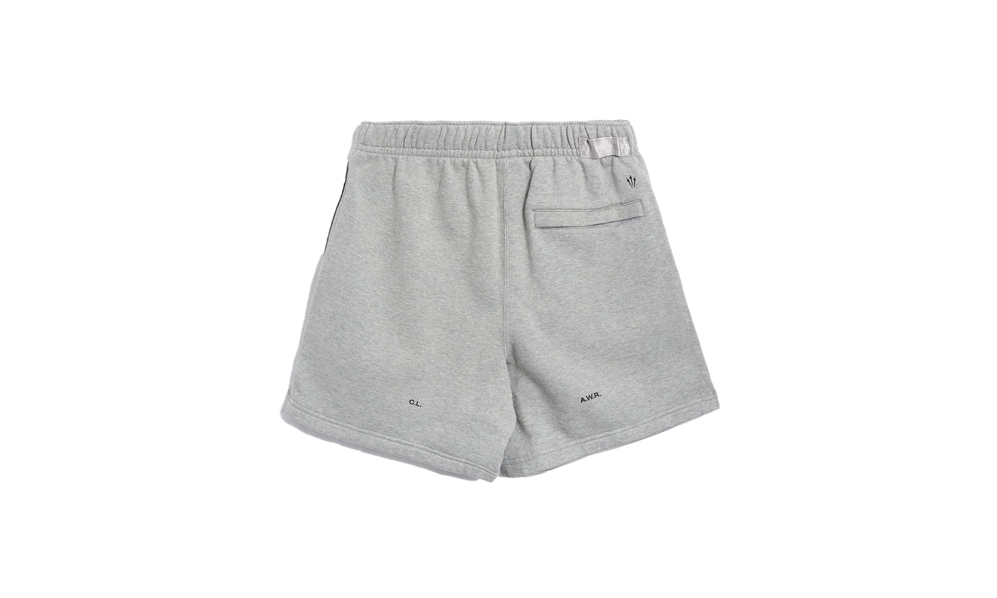 NOCTA CARDINAL FLEECE SHORT "Dark Grey Heather / Matte Silver / Black" FQ0408 063