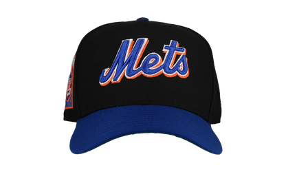 9FIFTY New York Mets 25th Anniversary A Frame Snapback Hat "Black / Blue" NE188