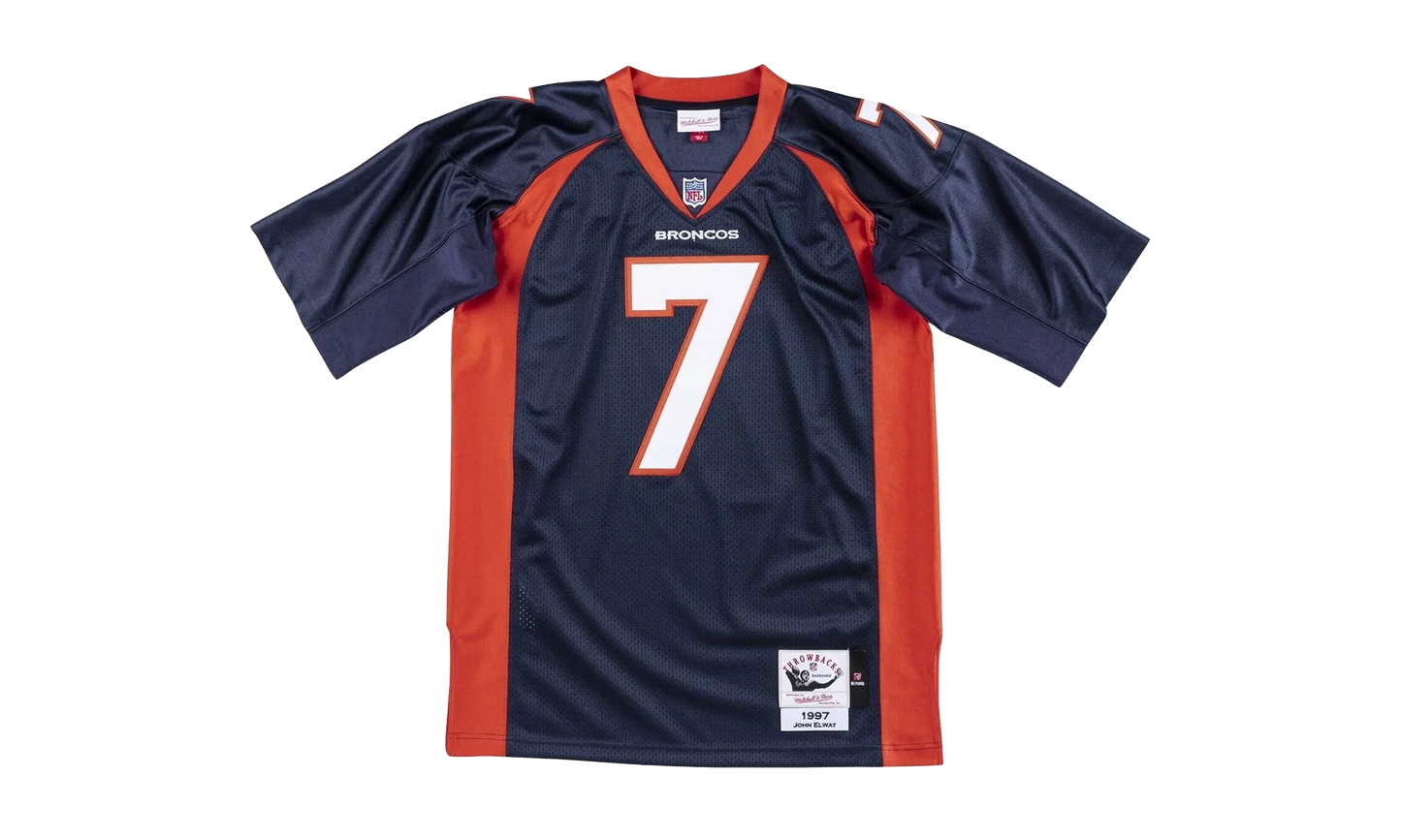 NFL John Elway Authentic Jersey "1997 Denver Broncos - Navy" AJY6CP18024 DBRNAVY97JEL