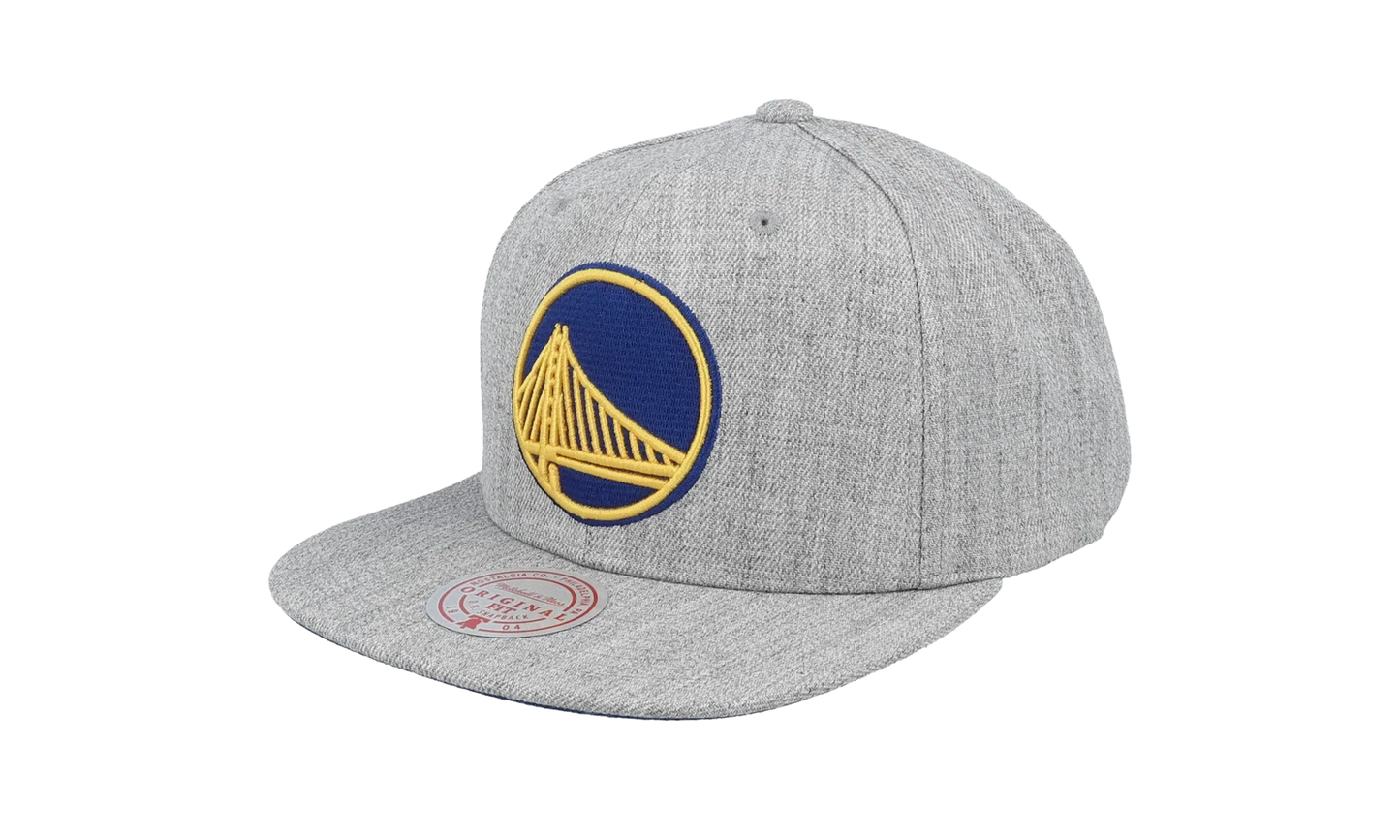 NBA Team Heather 2.0 Snapback Cap "Golden State Warriors - Grey Heather" HHSS3272 GSWYYPPPGYHT