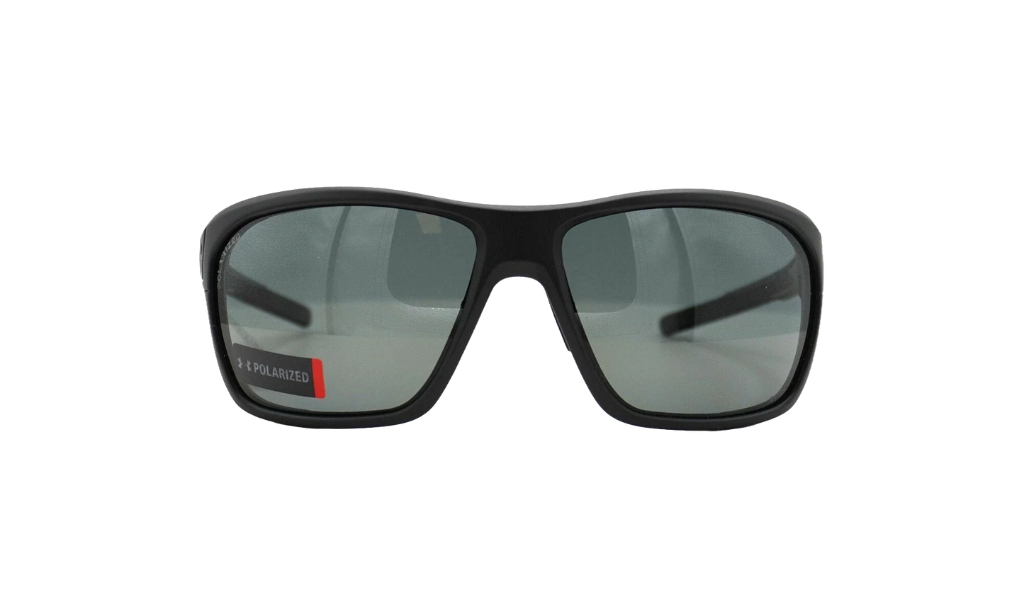 No Limits Sunglasses "Gray Polarized ANSI Z87+ - Satin Black / Black" 8630130 010108