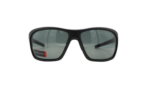 No Limits Sunglasses "Gray Polarized ANSI Z87+ - Satin Black / Black" 8630130 010108