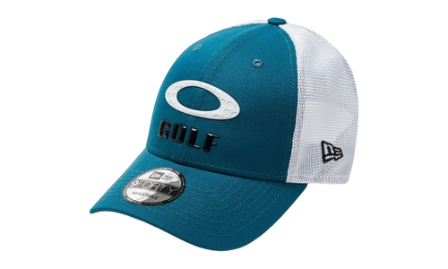 9FORTY OAKLEY x New Era Heather New Era Stripe Golf Snapback Hat "Petrol" 912145LDS 9PE