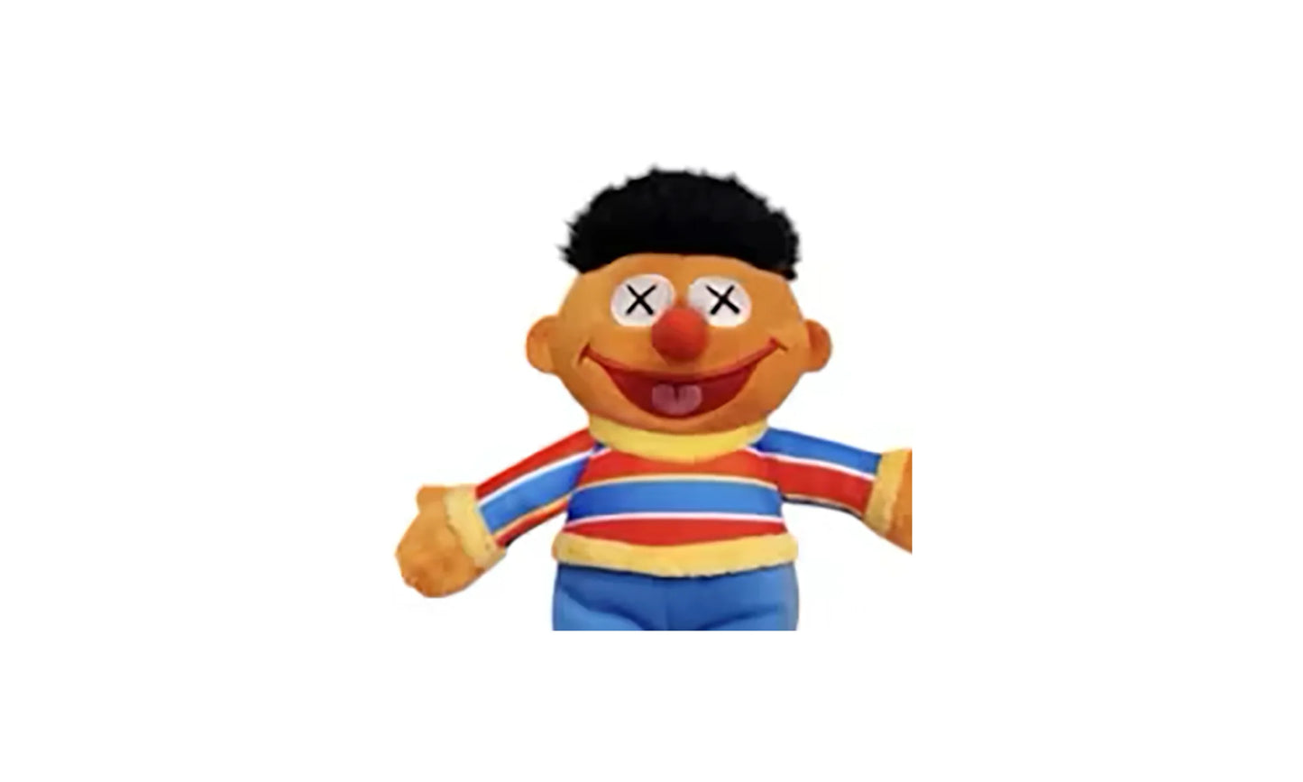 Sesame Street Water Parade Ernie Plush Keychain "Orange" KAWS202452