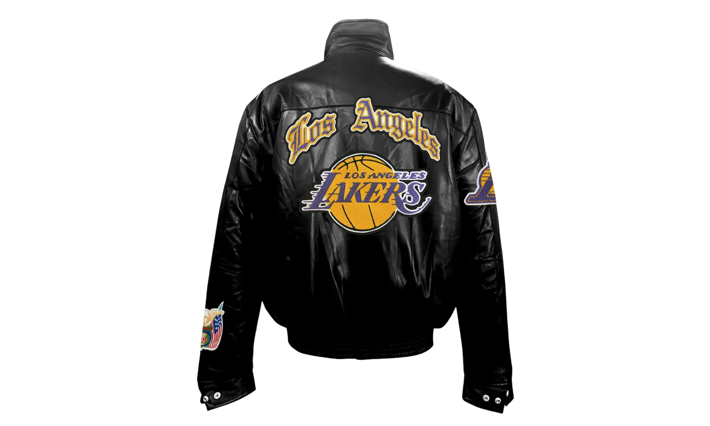 Puffer Full Leather Jacket "Los Angeles Lakers" BL 104