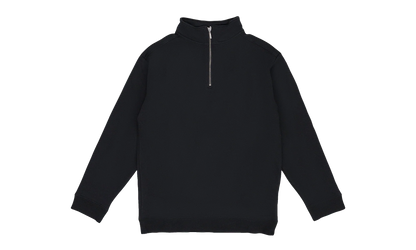 Quarter Zip Sweater "Black" SLR MTPS 0001