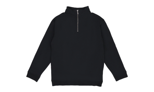 Quarter Zip Sweater "Black" SLR MTPS 0001