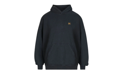 Back Burning Monogram Hoodie "Black" PMBB117R24FLE003