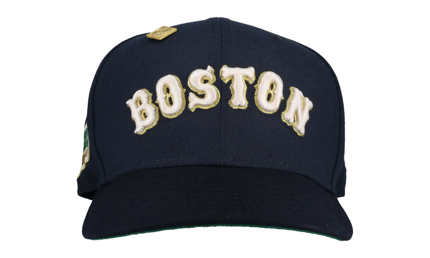 59FIFTY Boston Red Sox 2007 World Series Fitted Hat "Metallic / Navy 2 Tone" 123451299390