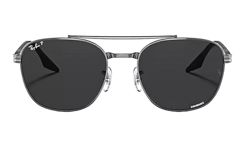 Oval Polarized Sunglasses "Gunmetal" RB3688-004-K8_58