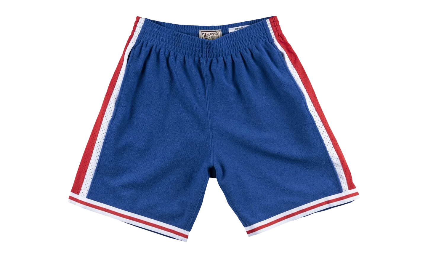 NBA Reverse Warm Up Swingman Shorts "1997 Philadelphia 76ers - Royal" SMSHBW18065 P76ROYA97