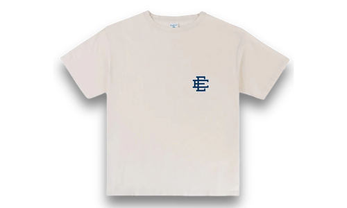 EE BASIC T-SHIRT "Ivory/Navy" EE816