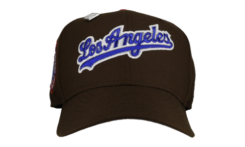 59FIFTY Los Angeles Dodgers 1984 Olympic Script Fitted Hat "Walnut" NE139