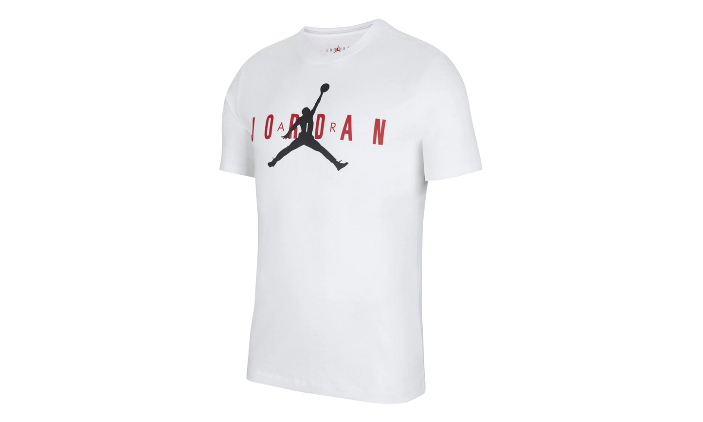 Air Jordan Wordmark T-Shirt "White / Gym Red / Black" CK4212 101