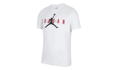 Air Jordan Wordmark T-Shirt "White / Gym Red / Black" CK4212 101