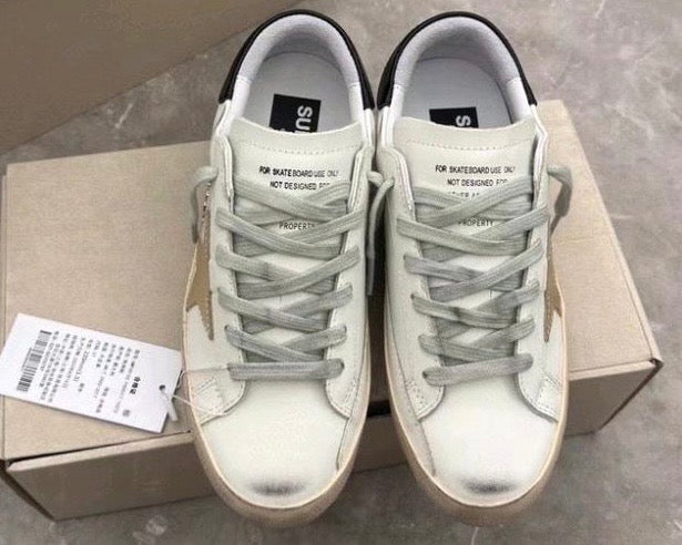 Superstar Low Top Trainers Wht/Blue Star