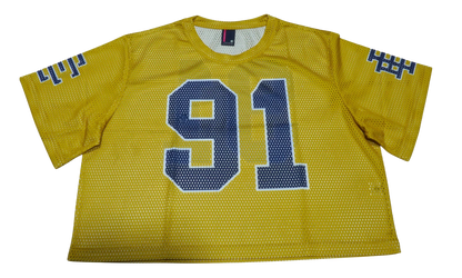 EE CROPPED JERSEY CORE MESH "Yellow/ Navy" EE745